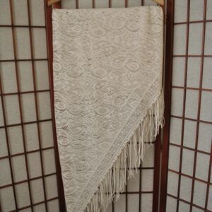Vintage 1970s Fringe Shawl